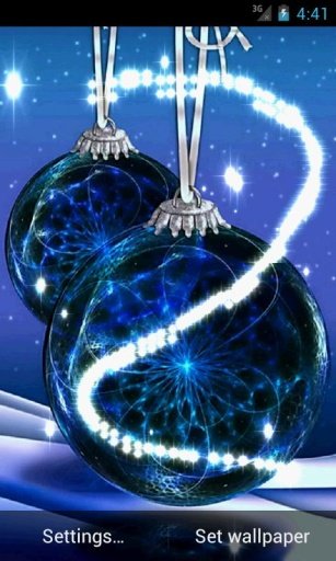 Blue Christmas Live Wallpaper截图3