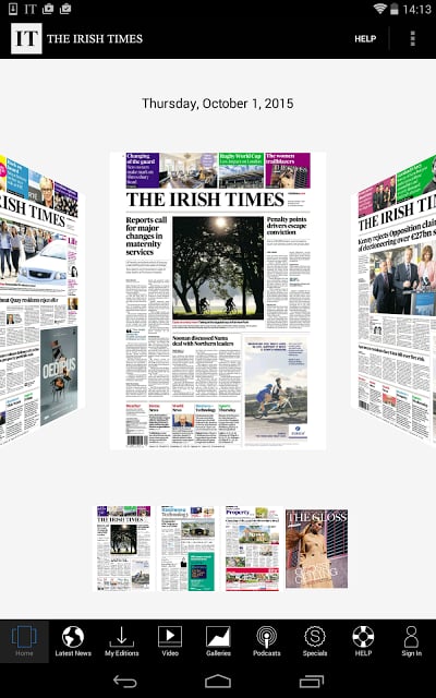 Irish Times ePaper截图7