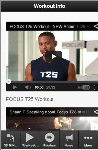 FOCUS T25 WORKOUTS INFO截图4