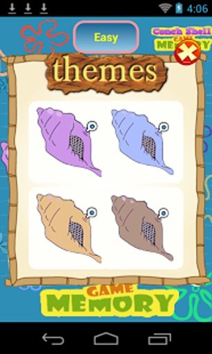 Conch Shell memory game 4 Kids截图1