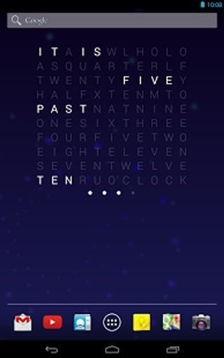 Holo Text Clock Free截图1