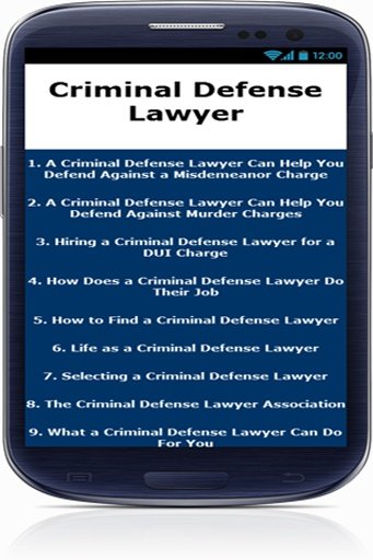 Criminal Defense Lawyer截图4