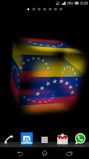 3D Venezuela Cube Flag LWP截图5