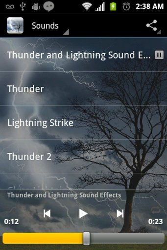 Lightning and Thunder Sounds截图2