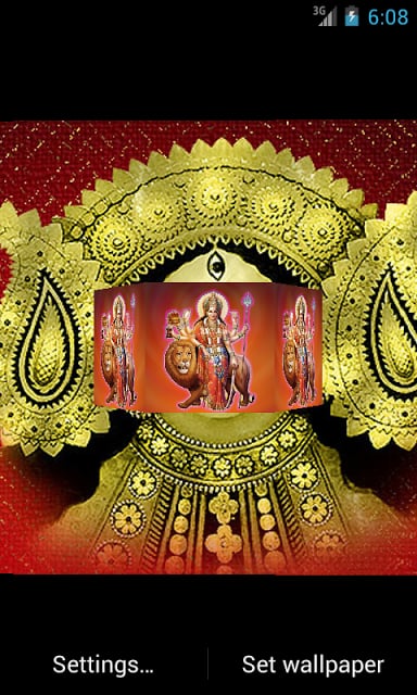 Maa Durga 3D Live Wallpaper截图2