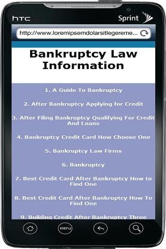 Bankruptcy Law Information截图1