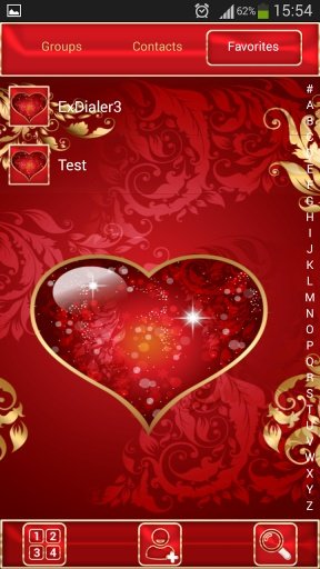 exDialer Heart Theme截图3