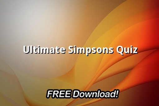 Ultimate Simpsons Quiz截图1