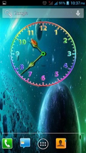 Space Clock Live Wallpaper截图8