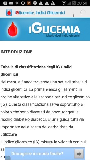 Diabete: Indice Glicemici截图3