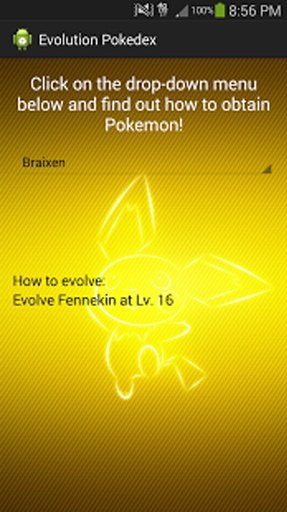 Gen VI Evolution Pokedex截图2