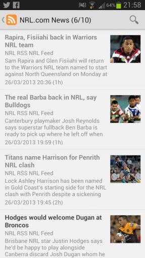 NRL News National Rugby League截图10