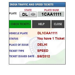 INDIA TRAFFIC TICKETS截图1