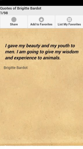 Quotes of Brigitte Bardot截图3