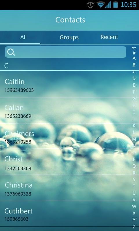 GO SMS Pro Clean Theme EX截图1