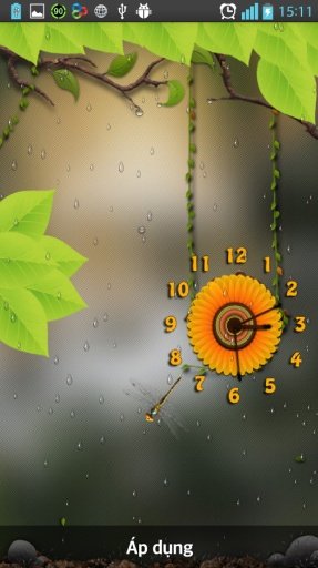 Rain Clock Flower Wallpaper截图6