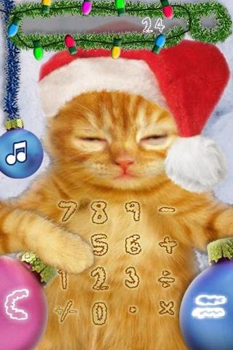 Christmas Kitten Calculator截图2