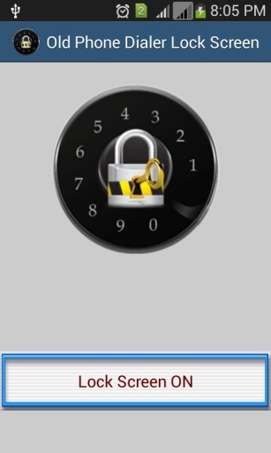 Old phone Dialer Lock Screen截图5