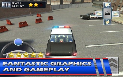 Police car 3D Parking Riot截图4