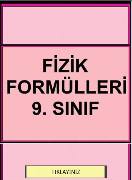 Fizik Form&uuml;lleri 9. Sınıf截图3