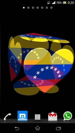 3D Venezuela Cube Flag LWP截图3