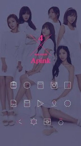 Apink Buzz Launcher Theme截图1