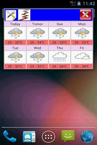 Korea Weather Widget截图4