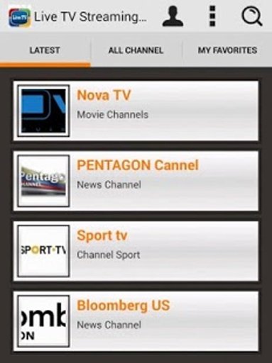 Live TV Streaming Pro截图1