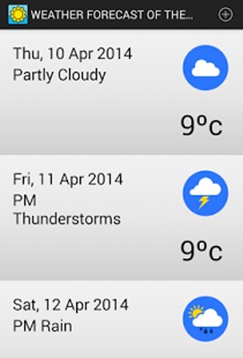 WEATHER FORECAST OF THE WEEK截图5