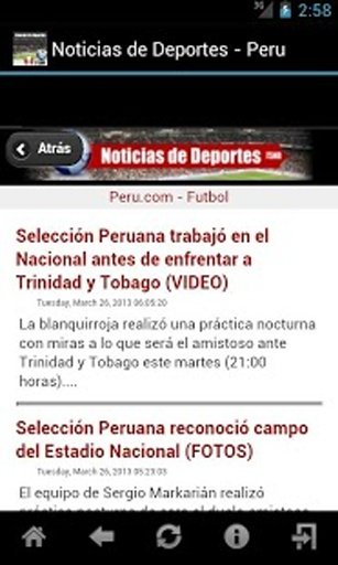 Noticias de Deportes - Peru截图3