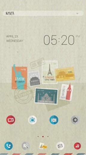 Stamp_dodol launcher theme截图3