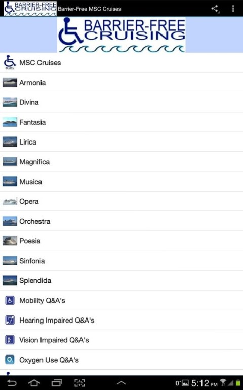 Barrier-Free MSC Cruises截图3