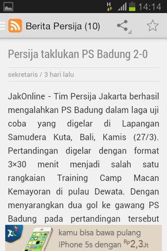 Berita Persija截图2