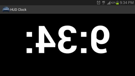 Heads Up Display Car Clock截图1