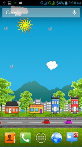 Virtual City HD Live Wallpaper截图4