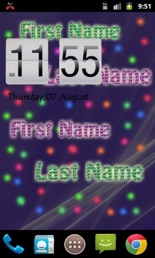 LED Name Live wallpaper截图1