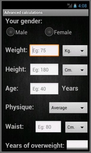 BMI and Ideal Weight Pro截图2