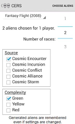 Cosmic Encounter Race Selector截图3