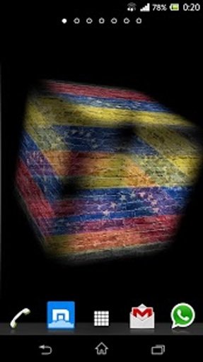 3D Venezuela Cube Flag LWP截图10