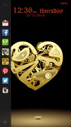 Forever heart Live Lock Theme截图3