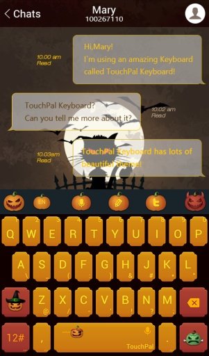 TouchPal SkinPack Jack-O-Lanterns截图4