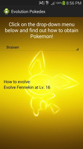 Gen VI Evolution Pokedex截图5