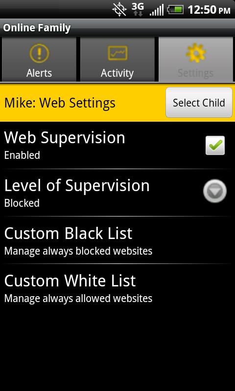 Norton Family Parental Control截图3