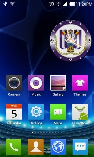 RSC Anderlecht Clock Widget截图1