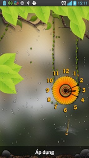 Rain Clock Flower Wallpaper截图2