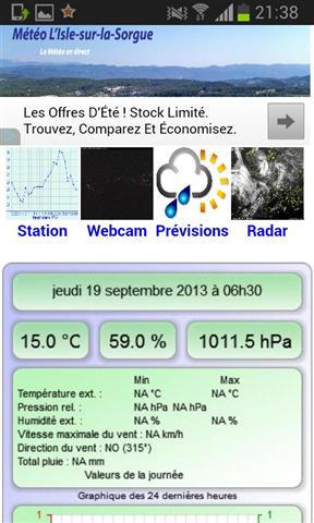 岛河畔拉天气 M&eacute;t&eacute;o LIsle sur la Sorgu截图2