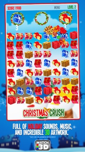 Christmas Crush Match 3D FREE截图6