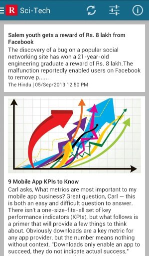 News Reader - India + Mashable截图1