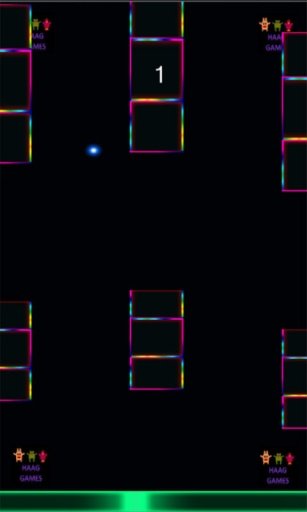 flappy neon dots and cubes game free截图3