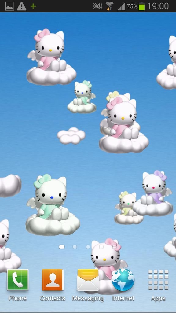 Hello Kitty Fly Live Wallpaper截图1